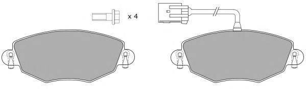 Комплект тормозных колодок, дисковый тормоз FREMAX 23321