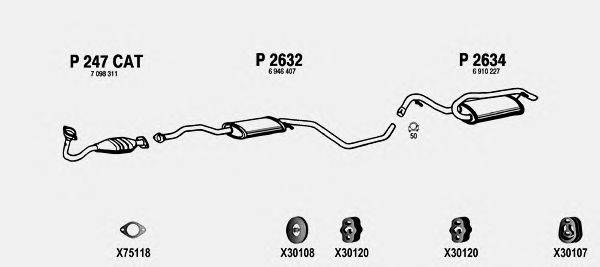 Система выпуска ОГ FENNO FO105