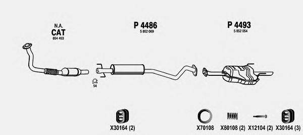 Система выпуска ОГ FENNO OP417