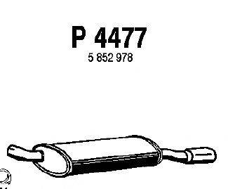 Глушитель выхлопных газов конечный FENNO P4477