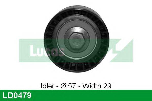 Натяжной ролик, ремень ГРМ LUCAS ENGINE DRIVE LD0479