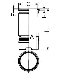 Гильза цилиндра KOLBENSCHMIDT 88398110