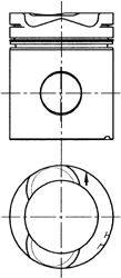 Поршень KOLBENSCHMIDT 90712600