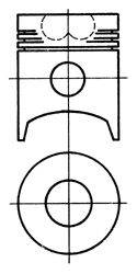 Поршень KOLBENSCHMIDT 90748700
