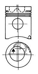 Поршень KOLBENSCHMIDT 93504700