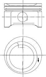 Поршень KOLBENSCHMIDT 94895600