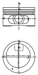 Поршень KOLBENSCHMIDT 086714