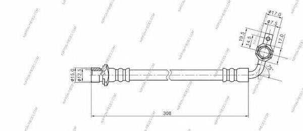 Тормозной шланг NPS ADT353152