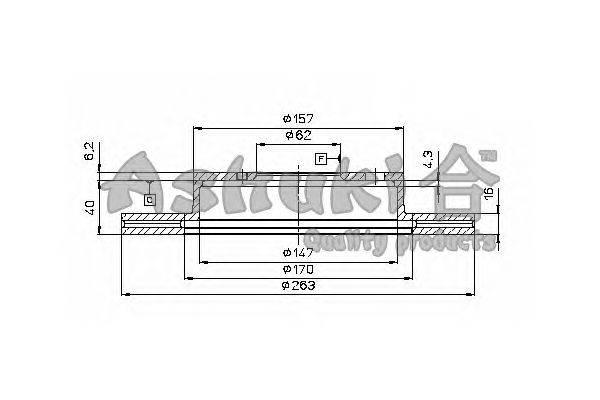 Тормозной диск ASHUKI 0993-3102