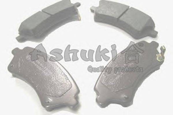Комплект тормозных колодок, дисковый тормоз ASHUKI 1080-1012