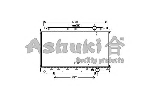 Радиатор, охлаждение двигателя ASHUKI C555-01