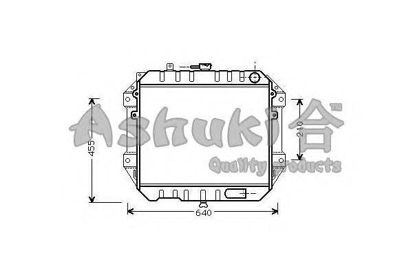 Радиатор, охлаждение двигателя ASHUKI D551-79