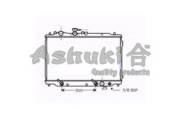 Радиатор, охлаждение двигателя ASHUKI M554-03