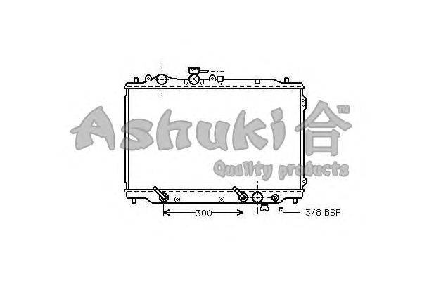 Радиатор, охлаждение двигателя ASHUKI M55410