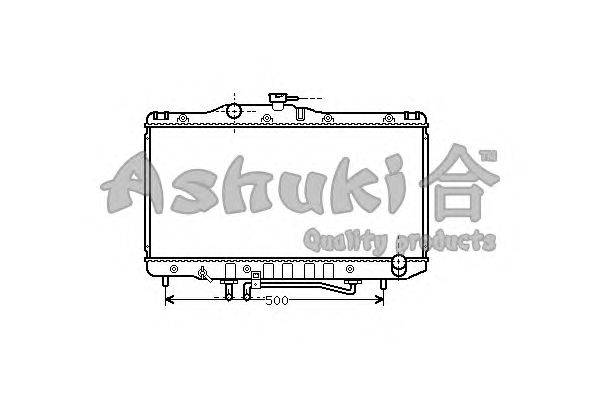 Радиатор, охлаждение двигателя ASHUKI T551-06