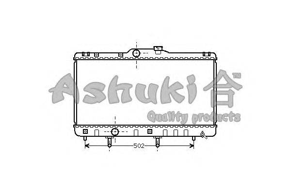 Радиатор, охлаждение двигателя ASHUKI T552-07