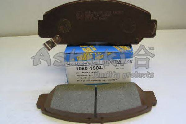 Комплект тормозных колодок, дисковый тормоз ASHUKI 1080-1504J