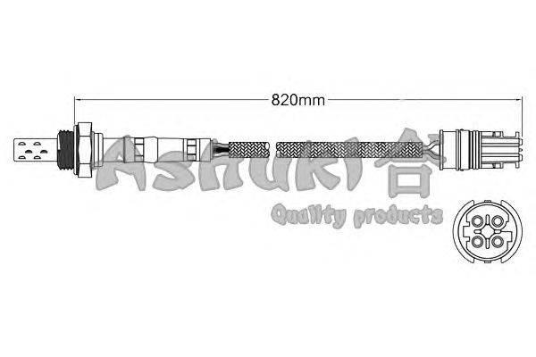 Лямбда-зонд ASHUKI 9200-48890