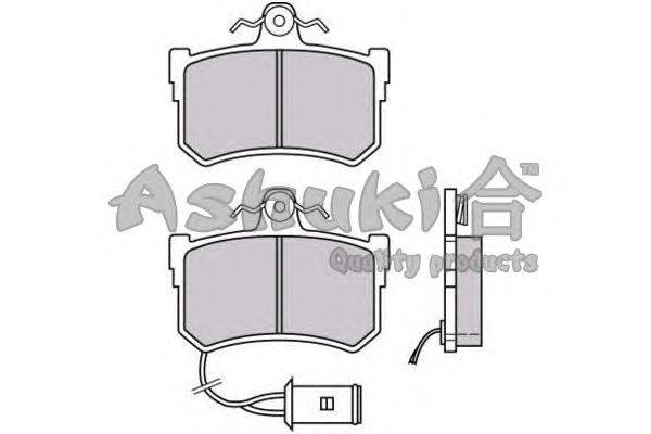 Комплект тормозных колодок, дисковый тормоз ASHUKI H026-26J