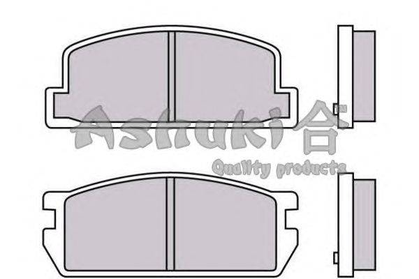 Комплект тормозных колодок, дисковый тормоз ASHUKI M075-01