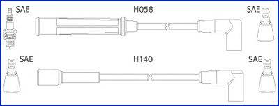 Комплект проводов зажигания HÜCO 134360