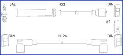 Комплект проводов зажигания HÜCO 134391