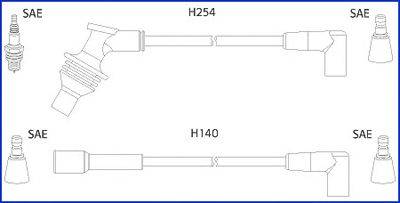 Комплект проводов зажигания HÜCO 134460