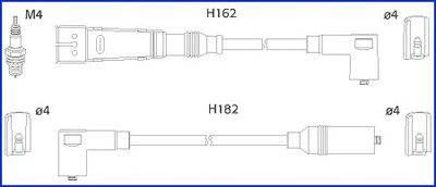 Комплект проводов зажигания HÜCO 134701