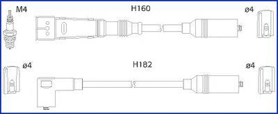 Комплект проводов зажигания HÜCO 134706