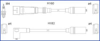 Комплект проводов зажигания HÜCO 134717
