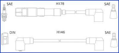 Комплект проводов зажигания HÜCO 134755