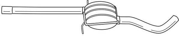 Средний глушитель выхлопных газов SIGAM 50447
