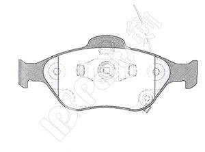 Комплект тормозных колодок, дисковый тормоз IPS Parts IBD-1288