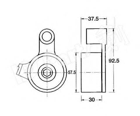 Устройство для натяжения ремня, ремень ГРМ IPS Parts ITB-6227