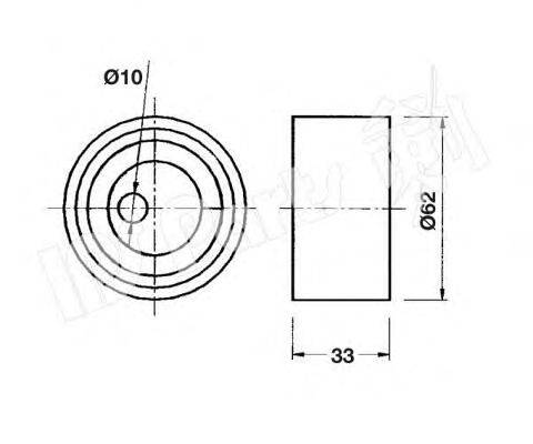 Устройство для натяжения ремня, ремень ГРМ IPS Parts ITB-6532