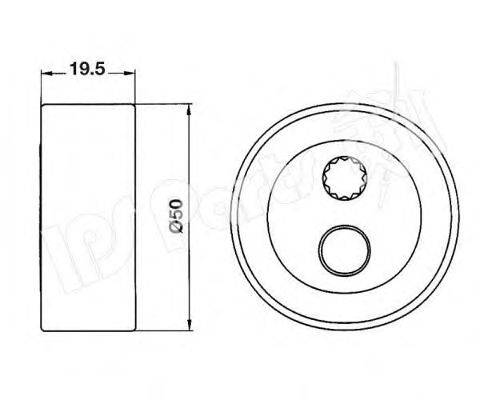 Устройство для натяжения ремня, ремень ГРМ IPS Parts ITB-6607