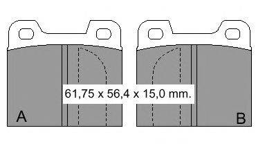 Комплект тормозных колодок, дисковый тормоз VEMA 830900