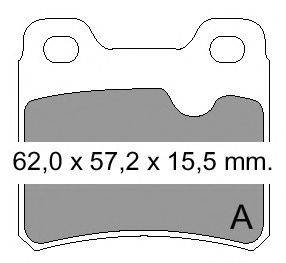 Комплект тормозных колодок, дисковый тормоз VEMA 833960