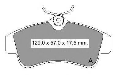 Комплект тормозных колодок, дисковый тормоз VEMA 23069