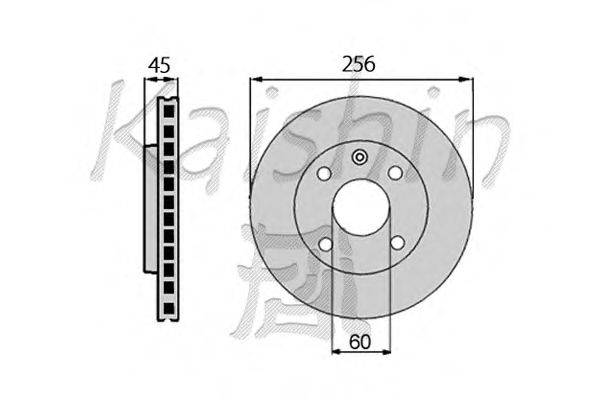 Тормозной диск KAISHIN CBR006