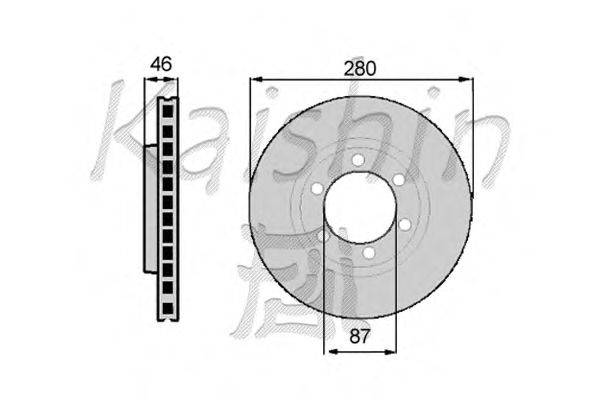 Тормозной диск KAISHIN CBR024