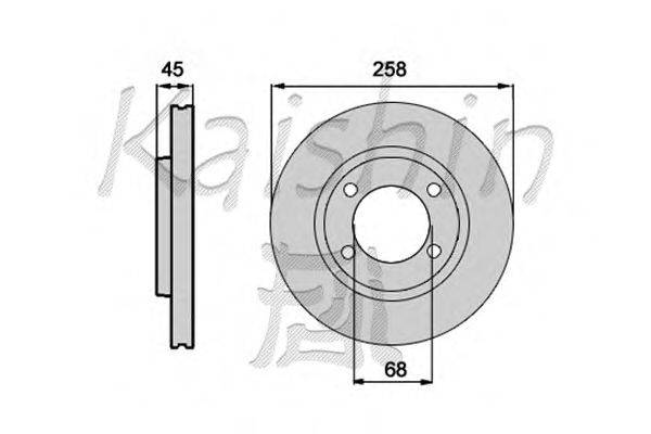 Тормозной диск KAISHIN CBR235