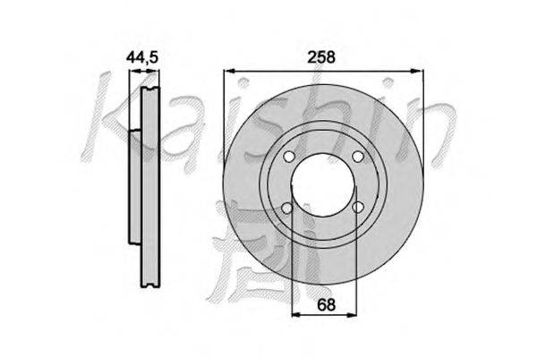 Тормозной диск KAISHIN CBR285
