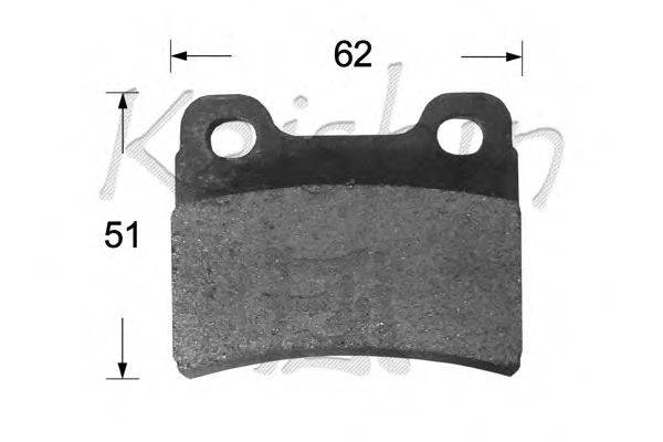 Комплект тормозных колодок, дисковый тормоз KAISHIN D11181