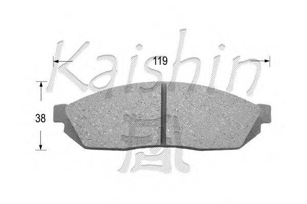 Комплект тормозных колодок, дисковый тормоз KAISHIN D5009
