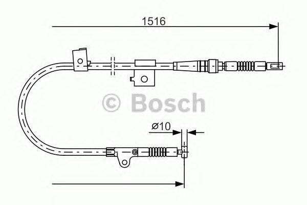 Трос, стояночная тормозная система BOSCH 1 987 477 759