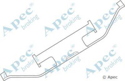 Комплектующие, тормозные колодки APEC braking KIT512