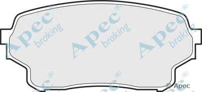 Комплект тормозных колодок, дисковый тормоз APEC braking PAD1501
