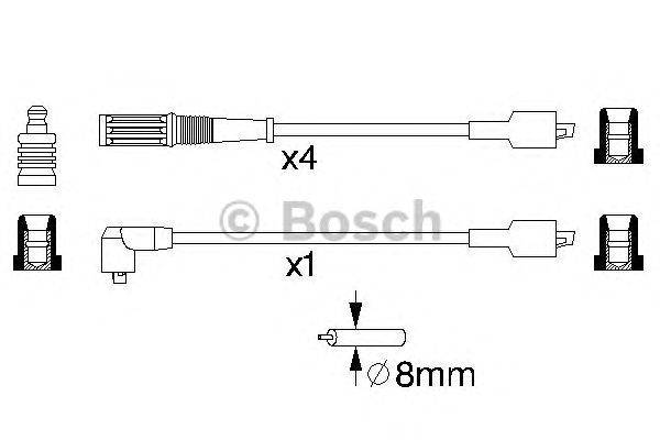 Комплект проводов зажигания BOSCH 0 986 357 113