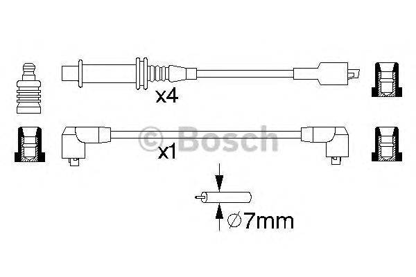 Комплект проводов зажигания BOSCH B121